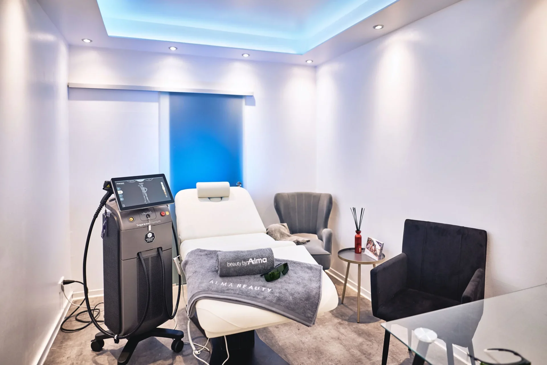 Behandlungsraum in Studio von We Love Beauty